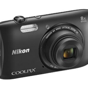 Nikon COOLPIX S3600 20.1 MP Digital Camera with 8x Zoom NIKKOR Lens and 720p HD Video (Black) (Discontinued by Manufacturer)