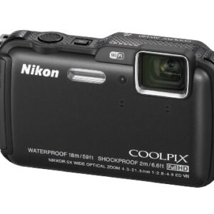 Nikon COOLPIX AW120 16.1 MP Wi-Fi and Waterproof Digital Camera with GPS and Full HD 1080p Video (Black) (Discontinued by Manufacturer)