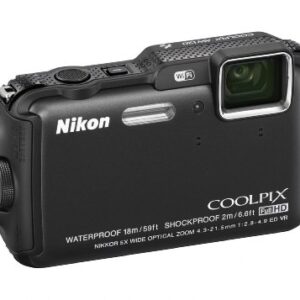 Nikon COOLPIX AW120 16.1 MP Wi-Fi and Waterproof Digital Camera with GPS and Full HD 1080p Video (Black) (Discontinued by Manufacturer)