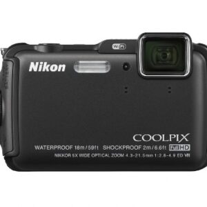 Nikon COOLPIX AW120 16.1 MP Wi-Fi and Waterproof Digital Camera with GPS and Full HD 1080p Video (Black) (Discontinued by Manufacturer)