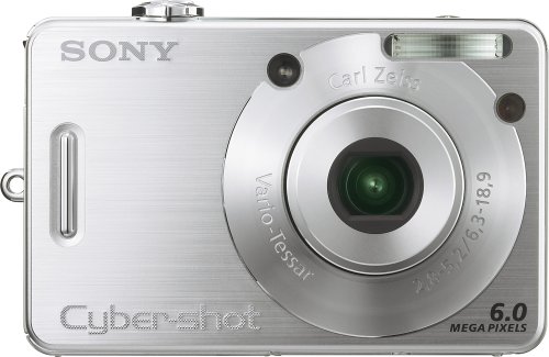 Sony Cybershot DSCW50 6MP Digital Camera with 3x Optical Zoom