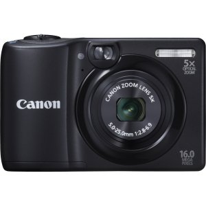 canon powershot a1300 is 16.0 mp digital camera with 5x digital image stabilized zoom 28mm wide-angle lens with 720p hd video recording (black)