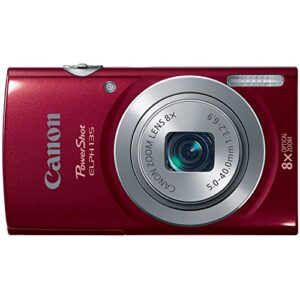canon powershot elph135 digital camera (red)