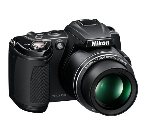 Nikon COOLPIX L120 14.1 MP Digital Camera with 21x NIKKOR Wide-Angle Optical Zoom Lens and 3-Inch LCD (Black) (OLD MODEL)