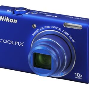 Nikon COOLPIX S6200 16 MP Digital Camera with 10x Optical Zoom NIKKOR ED Glass Lens and HD 720p Video (Blue)