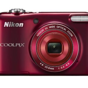 Nikon COOLPIX L28 20.1 MP Digital Camera with 5x Zoom Lens and 3" LCD (Red) (OLD MODEL)