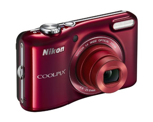 Nikon COOLPIX L28 20.1 MP Digital Camera with 5x Zoom Lens and 3" LCD (Red) (OLD MODEL)