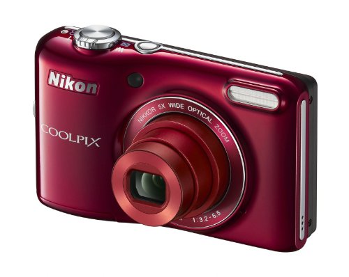 Nikon COOLPIX L28 20.1 MP Digital Camera with 5x Zoom Lens and 3" LCD (Red) (OLD MODEL)