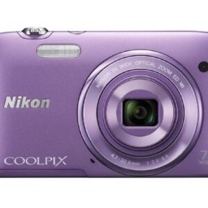 Nikon COOLPIX S3500 20.1 MP Digital Camera with 7x Zoom (Purple) (OLD MODEL)