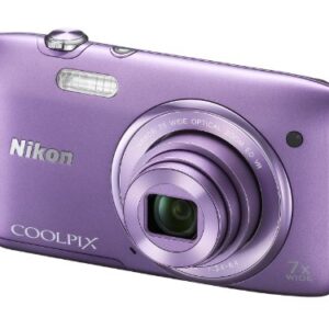 Nikon COOLPIX S3500 20.1 MP Digital Camera with 7x Zoom (Purple) (OLD MODEL)