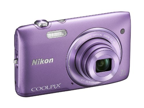 Nikon COOLPIX S3500 20.1 MP Digital Camera with 7x Zoom (Purple) (OLD MODEL)