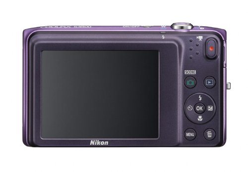 Nikon COOLPIX S3500 20.1 MP Digital Camera with 7x Zoom (Purple) (OLD MODEL)