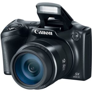 Canon Powershot SX400 is 16.0 MP Digital Camera with 30x Optical Zoom and 720p HD Video (Black)