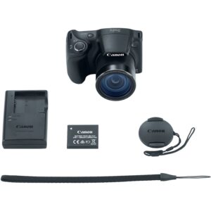 Canon Powershot SX400 is 16.0 MP Digital Camera with 30x Optical Zoom and 720p HD Video (Black)