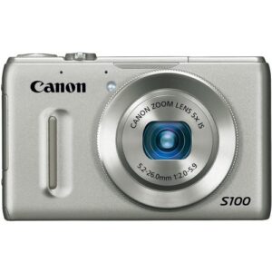 canon powershot s100 12.1 mp digital camera with 5x wide angle optical image stabilized zoom (silver)