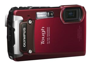 olympus tg-820 12mp shock/water/freeze-proof camera-red (old model)