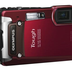 Olympus TG-820 12MP Shock/Water/Freeze-Proof Camera-Red (Old Model)