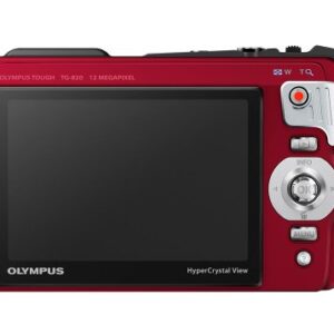 Olympus TG-820 12MP Shock/Water/Freeze-Proof Camera-Red (Old Model)