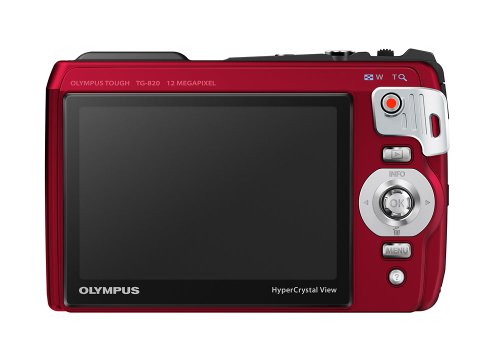 Olympus TG-820 12MP Shock/Water/Freeze-Proof Camera-Red (Old Model)