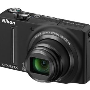 Nikon COOLPIX S9100 12.1 MP CMOS Digital Camera with 18x NIKKOR ED Wide-Angle Optical Zoom Lens and Full HD 1080p Video (Black) (OLD MODEL)