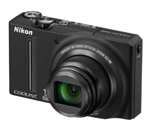 Nikon COOLPIX S9100 12.1 MP CMOS Digital Camera with 18x NIKKOR ED Wide-Angle Optical Zoom Lens and Full HD 1080p Video (Black) (OLD MODEL)