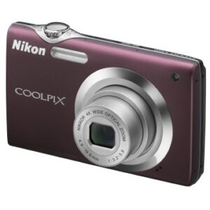 Nikon Coolpix S3000 12.0 MP Digital Camera with 4x Optical Electronic Vibration Reduction (VR) Zoom and 2.7-Inch LCD (Plum)