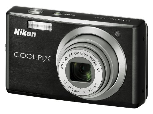 Nikon Coolpix S560 10MP Digital Camera with 5x Optical Vibration Reduction (VR) Zoom with 2.7 inch LCD (Graphite Black)