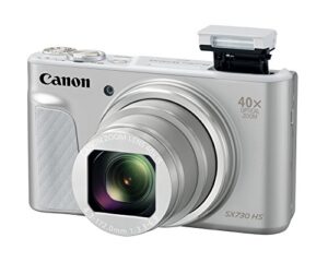 canon cameras us 1792c001canon powershot sx730 digital camera w/40x optical zoom & 3 inch tilt lcd – wi-fi, nfc, & bluetooth enabled (silver), 6.30 inch x 5.80 inch x 2.70 inch