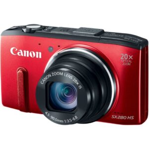 Canon PowerShot SX280 12MP Digital Camera with 20x Optical Image Stabilized Zoom with 3-Inch LCD (Red) (OLD MODEL)