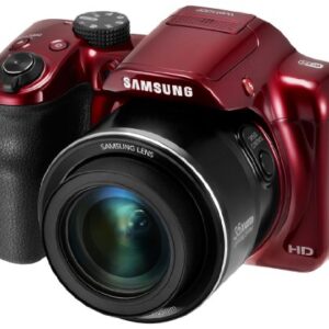 Samsung WB1100F 16.2MP CCD Smart WiFi & NFC Digital Camera with 35x Optical Zoom, 3.0" LCD and 720p HD Video (Red)