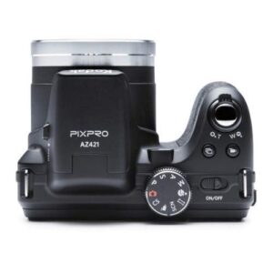 Kodak PIXPRO AZ421 Astro Zoom 16MP Digital Camera with 42x Optical Zoom (Black) Bundle with 32GB SD Card, Battery, and Tripod (4 Items)