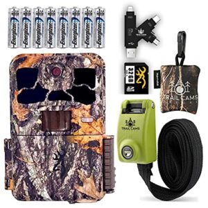 Browning Spec Ops Elite HP4 Trail Camera with Batteries, 32 GB SD Card, Card Reader, Steel Reinforced Strap, and Spudz Microfiber Cloth Screen Cleaner