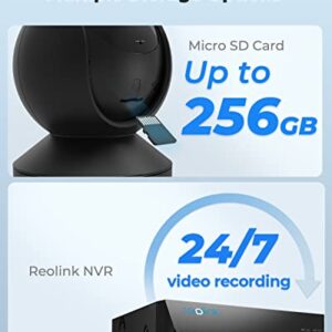 REOLINK E1 Pro 4MP Indoor WiFi Camera Bundle with 32GB Micro SD Card, 2.4/5 GHz Wi-Fi, Two Way Talk, Motion Tracking, Motion Detection for Baby and Pet Monitor