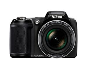 nikon coolpix l340 20.2 mp digital camera with 28x optical zoom and 3.0-inch lcd (black) (renewed)