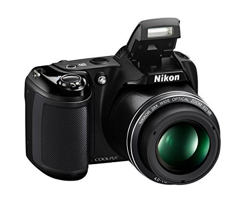 Nikon Coolpix L340 20.2 MP Digital Camera with 28x Optical Zoom and 3.0-Inch LCD (Black) (Renewed)