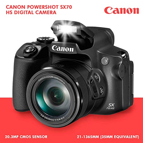 Canon PowerShot SX70 HS Digital Camera + 64GB