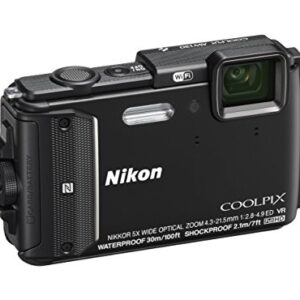 Nikon COOLPIX AW130 Waterproof Digital Camera with Built-In Wi-Fi (Black)