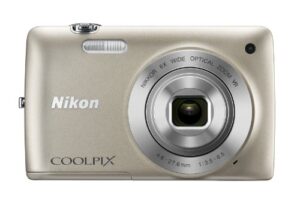 nikon coolpix s4300 16 mp digital camera with 6x zoom nikkor glass lens and 3-inch touchscreen lcd (silver)