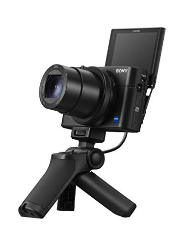 Sony DSCRX100M5A Camera Vlogger Bundle: RX100 VA Cyber Shot Compact Digital Camera with Fast 0.05 AF, 24fps, Wide Coverage & 24-70mm Zoom - 4K HD Video Recording - Vct Camera / Selfie Grip - Black