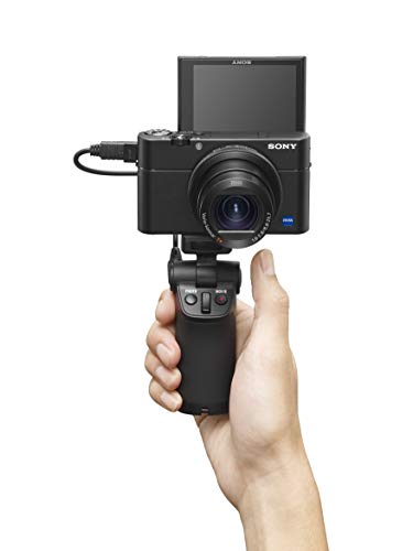 Sony DSCRX100M5A Camera Vlogger Bundle: RX100 VA Cyber Shot Compact Digital Camera with Fast 0.05 AF, 24fps, Wide Coverage & 24-70mm Zoom - 4K HD Video Recording - Vct Camera / Selfie Grip - Black