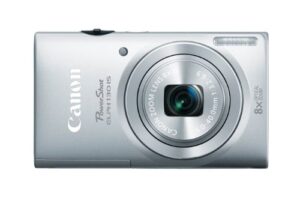 canon powershot elph 130 is 16.0 mp digital camera with 8x optical zoom 28mm wide-angle lens and 720p hd video recording (silver) (old model)