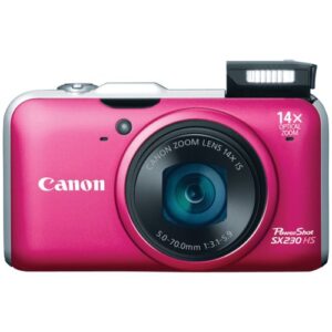 Canon PowerShot SX230HS 12.1 MP Digital Camera with HS SYSTEM and DIGIC 4 Image Processor (red)