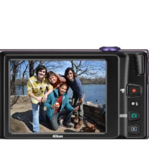 Nikon COOLPIX S4100 14 MP Digital Camera with 5x NIKKOR Wide-Angle Optical Zoom Lens and 3-Inch Touch-Panel LCD (Plum)