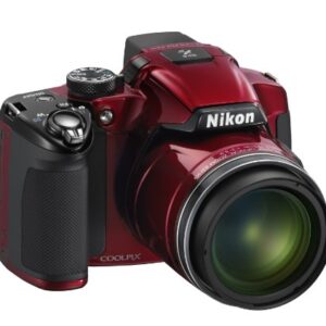 Nikon COOLPIX P510 16.1 MP CMOS Digital Camera with 42x Zoom NIKKOR ED Glass Lens and GPS Record Location (Red)