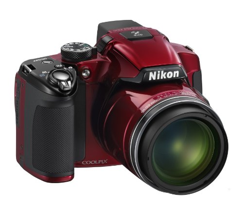 Nikon COOLPIX P510 16.1 MP CMOS Digital Camera with 42x Zoom NIKKOR ED Glass Lens and GPS Record Location (Red)