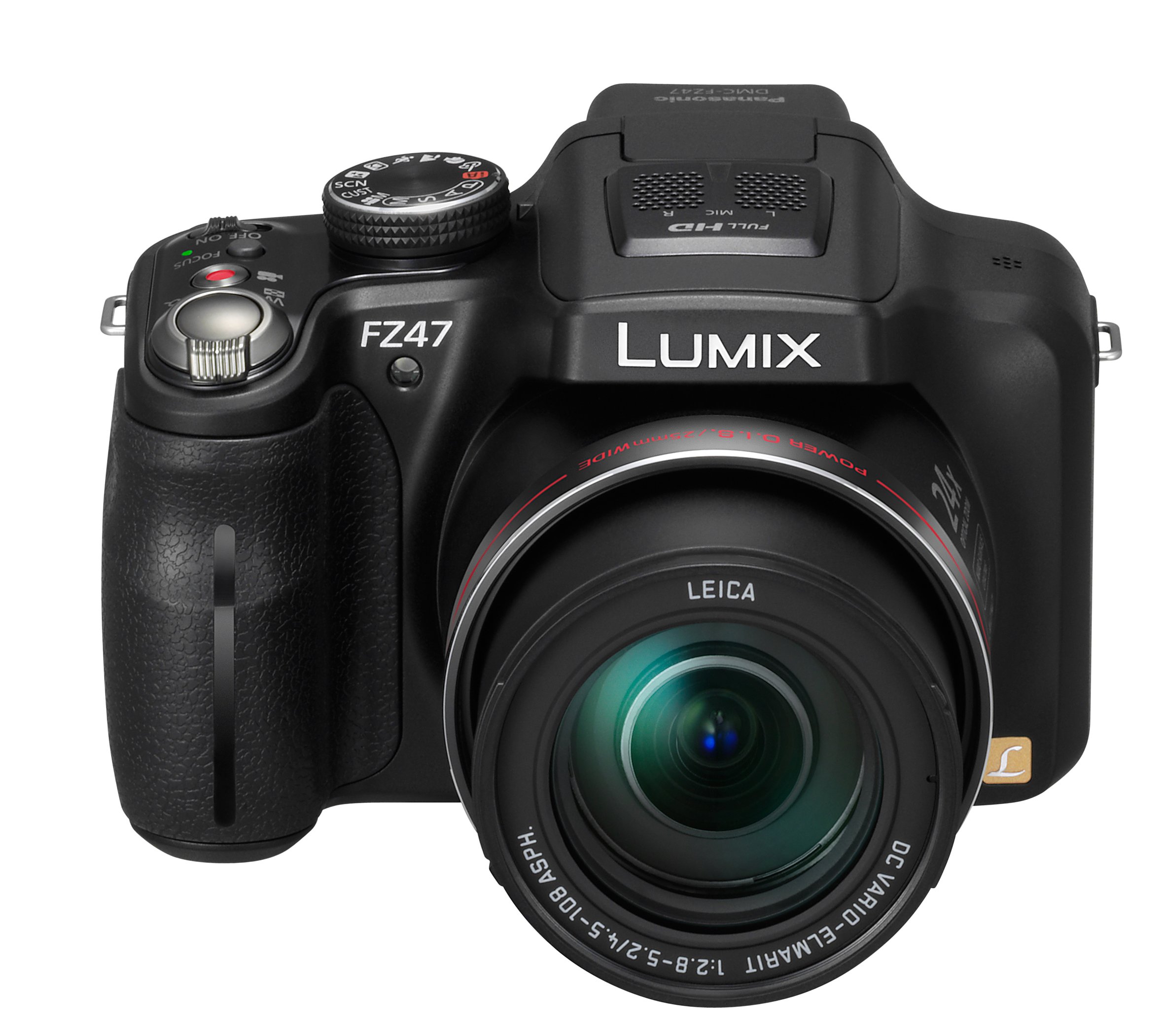 Panasonic Lumix DMC-FZ47K 12.1 MP Digital Camera with 24xOptical Zoom - Black (OLD MODEL)