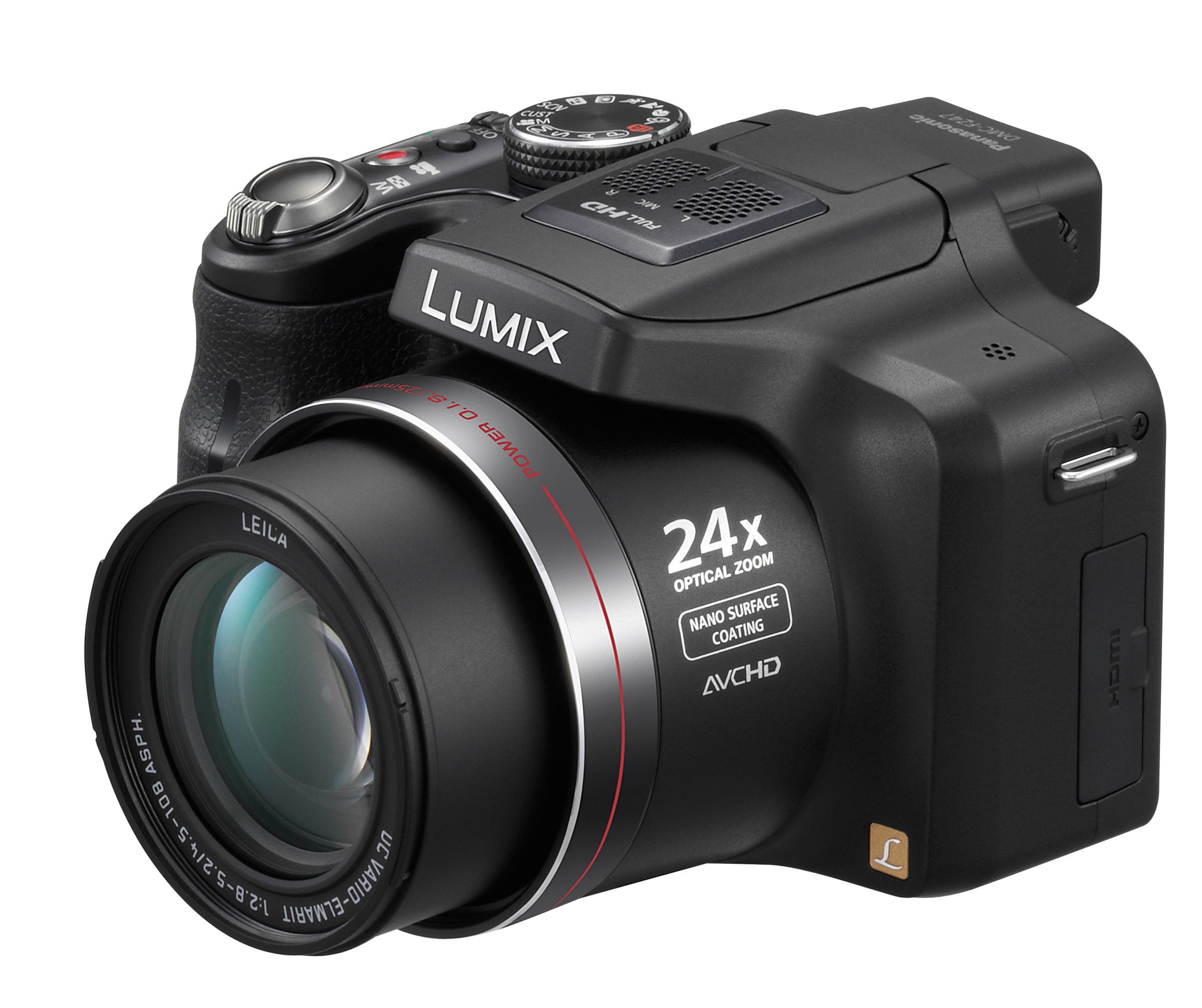 Panasonic Lumix DMC-FZ47K 12.1 MP Digital Camera with 24xOptical Zoom - Black (OLD MODEL)