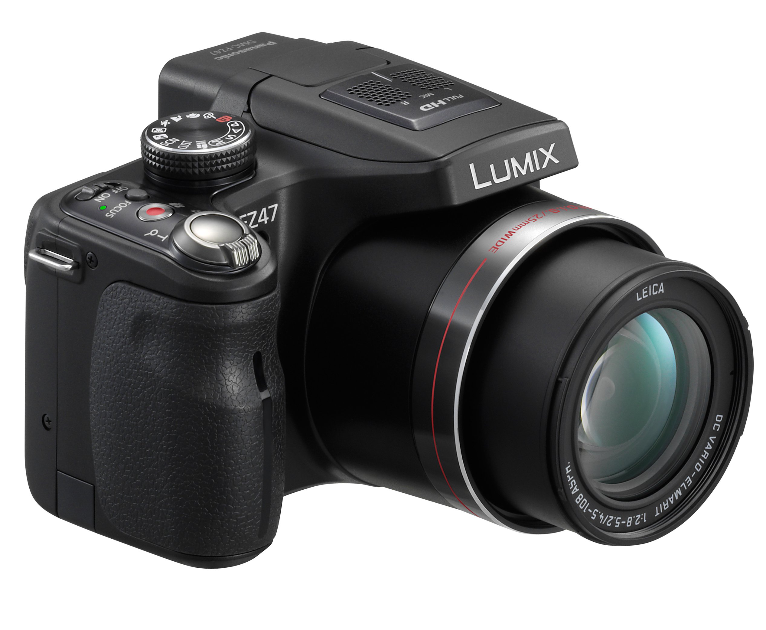 Panasonic Lumix DMC-FZ47K 12.1 MP Digital Camera with 24xOptical Zoom - Black (OLD MODEL)