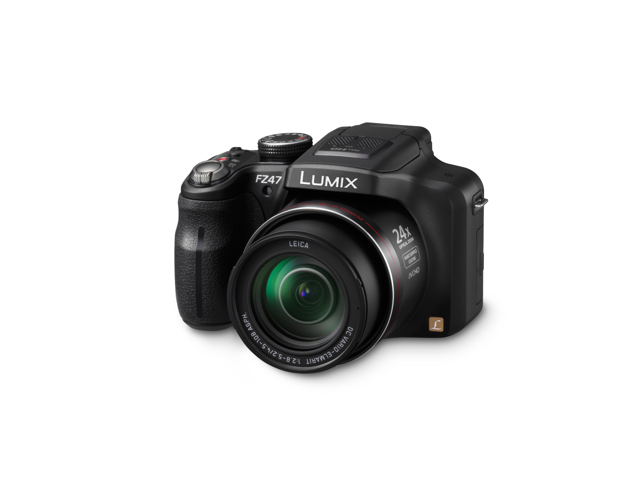 Panasonic Lumix DMC-FZ47K 12.1 MP Digital Camera with 24xOptical Zoom - Black (OLD MODEL)