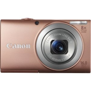 canon powershot a4000 is 16.0 mp digital camera with 8x optical image stabilized zoom 28mm wide-angle lens with 720p hd video recording and 3.0-inch lcd (pink)